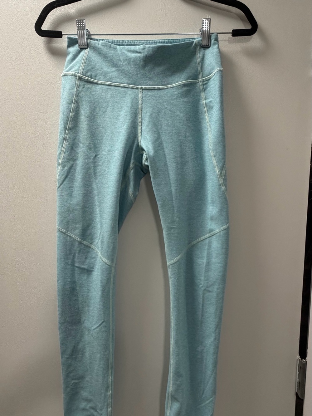 Outdoor Voices TechSweat 7/8 Leggings-Heathered Teal/Light Blue (Size Small)